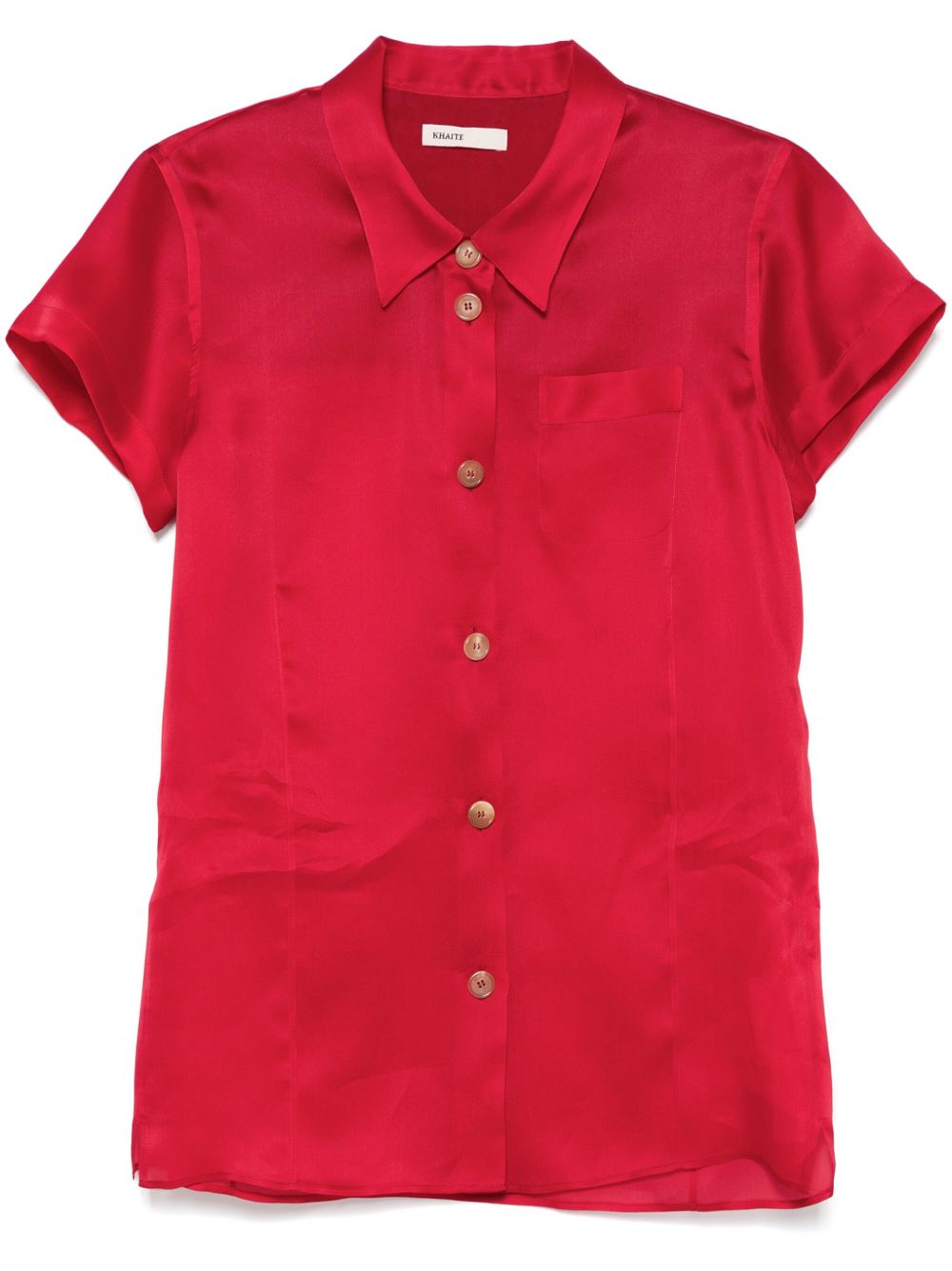 Khaite Shirts Red Silk