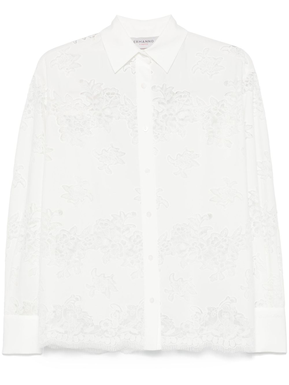 Ermanno Firenze Shirts White Polyester 100 %