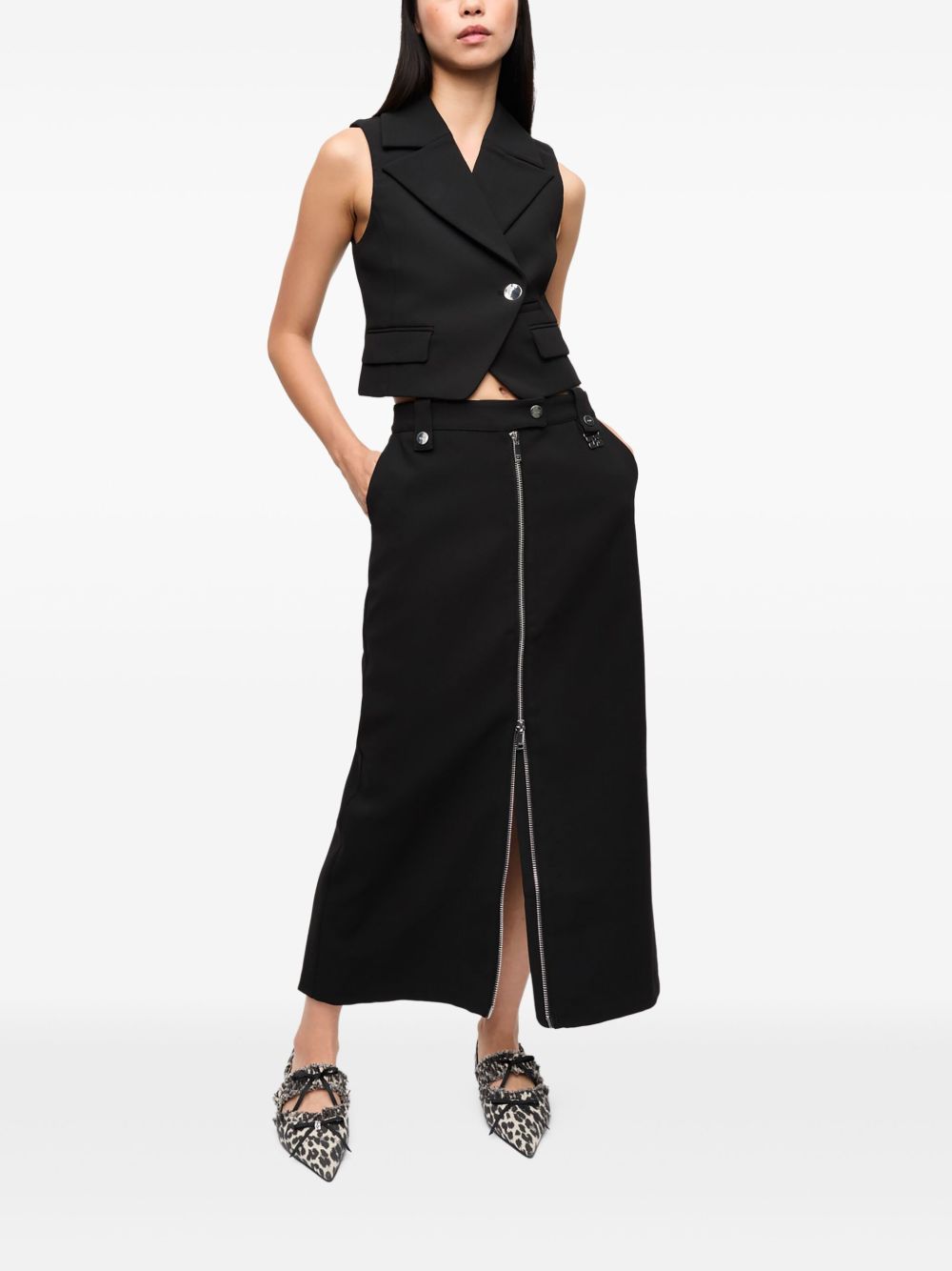 Ganni Sweaters Black Fabbric