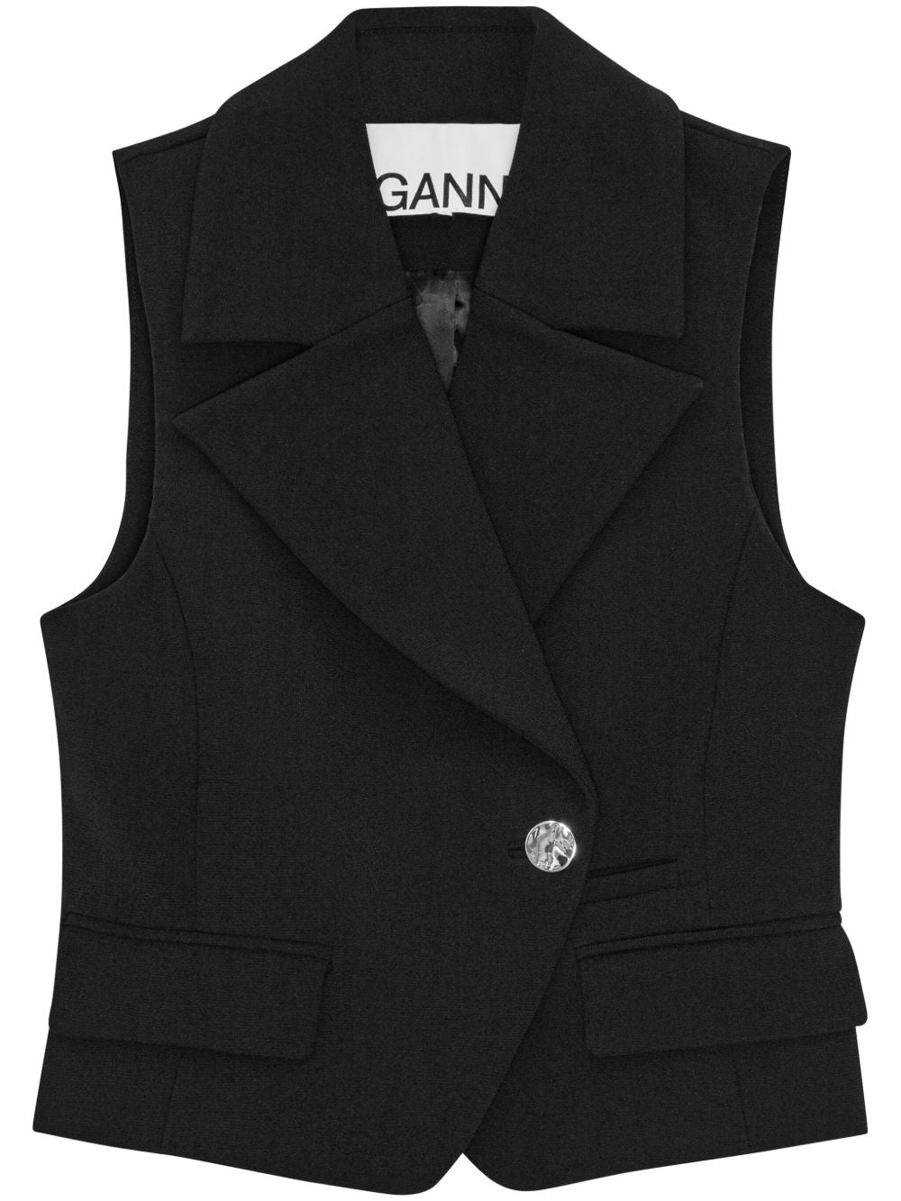Ganni Sweaters Black Fabbric
