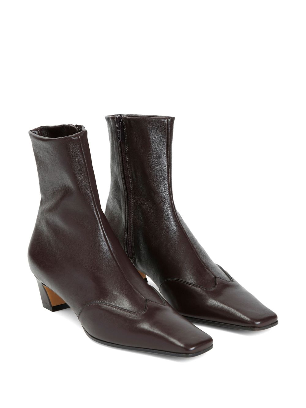 Khaite Boots Marrone Scuro Outer: Calf Leather