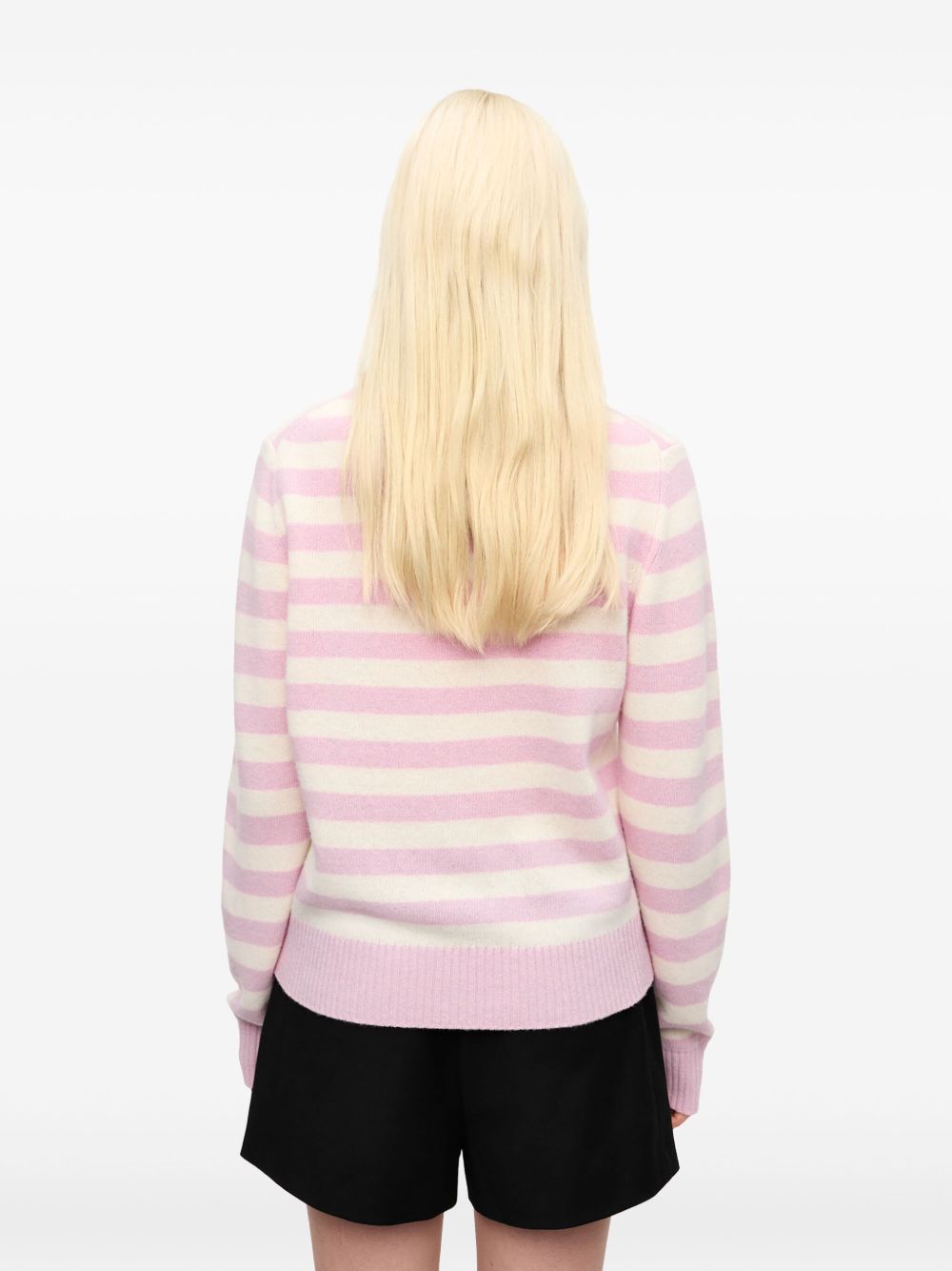 Ganni Sweaters Pink Fabric