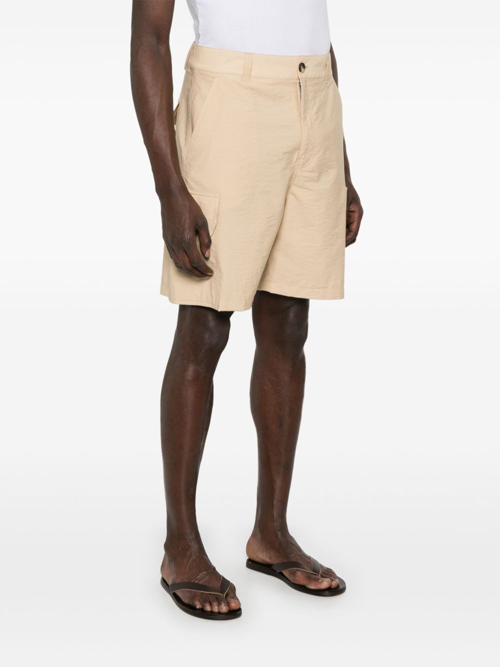 LOEWE PAULAS IBIZA Shorts Beige Cotton Polyamide