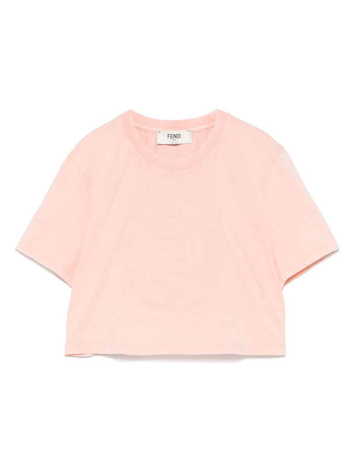 Fendi T-shirts and Polos Pink Cotton