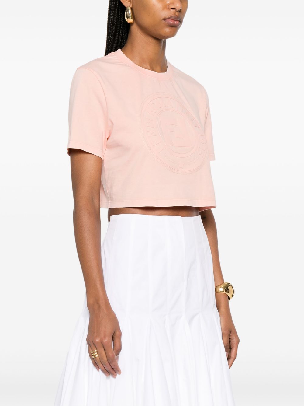 Fendi T-shirts and Polos Pink Cotton