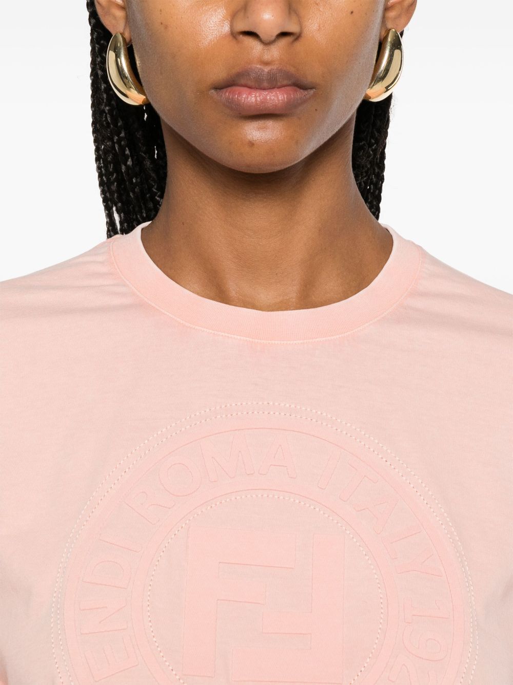 Fendi T-shirts and Polos Pink Cotton