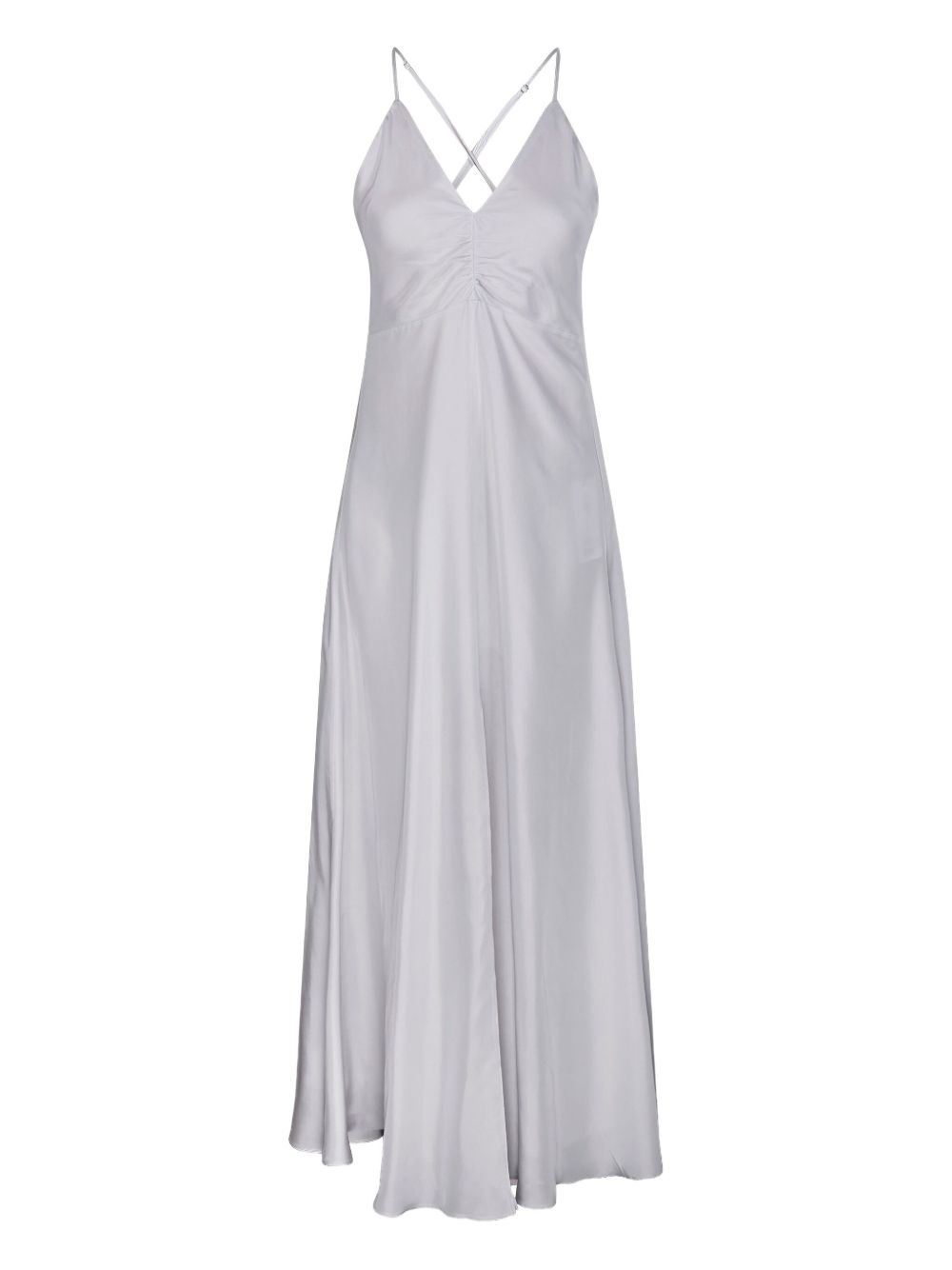 Forte Dresses Light Grey Silk
