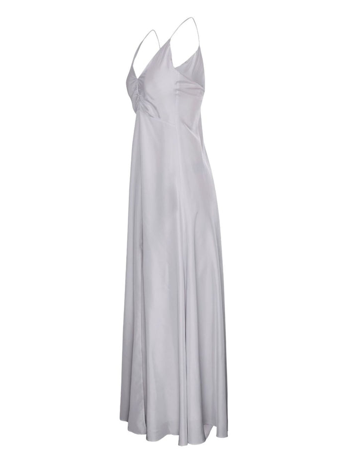 Forte Dresses Light Grey Silk