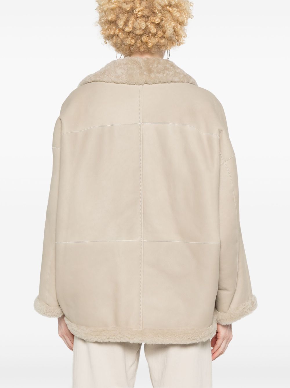Brunello Cucinelli Jackets Avorio Leather