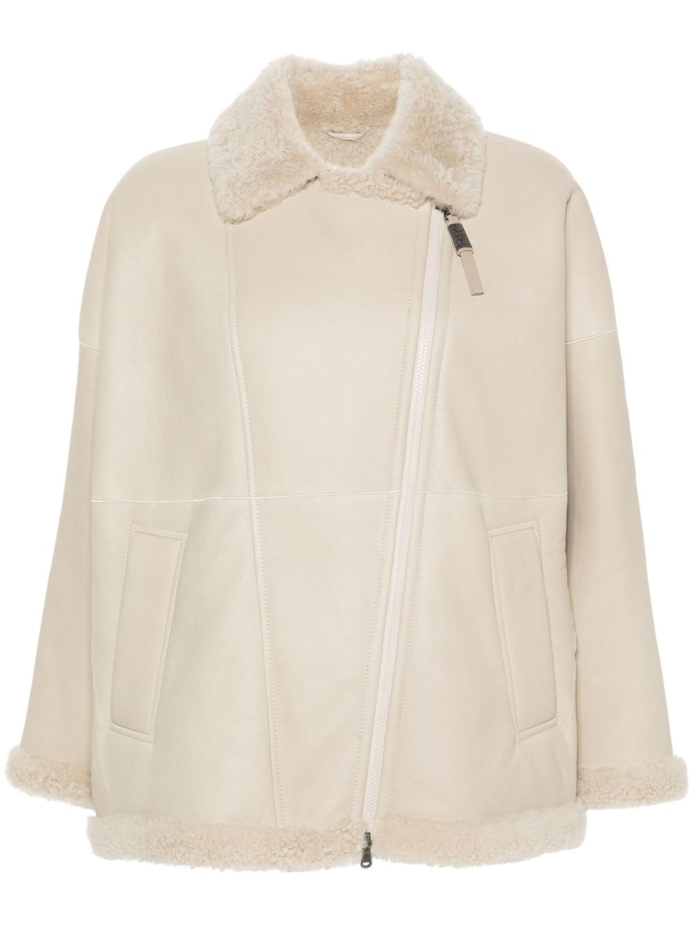 Brunello Cucinelli Jackets Avorio Leather