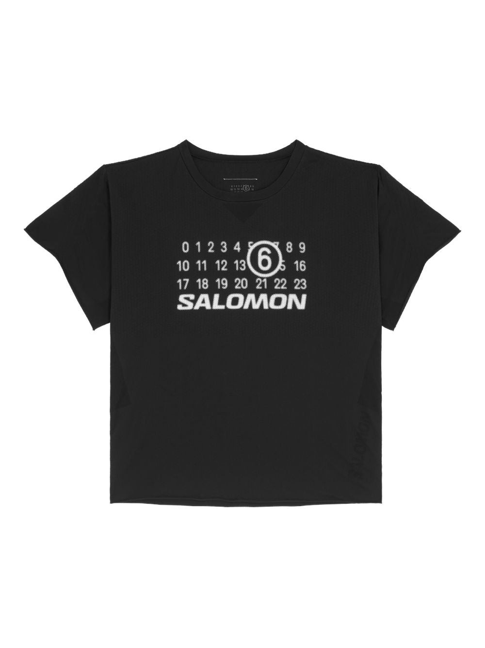 Mm6 X Salomon T-Shirts And Polos Black Synthetic->polyamide100.0 %