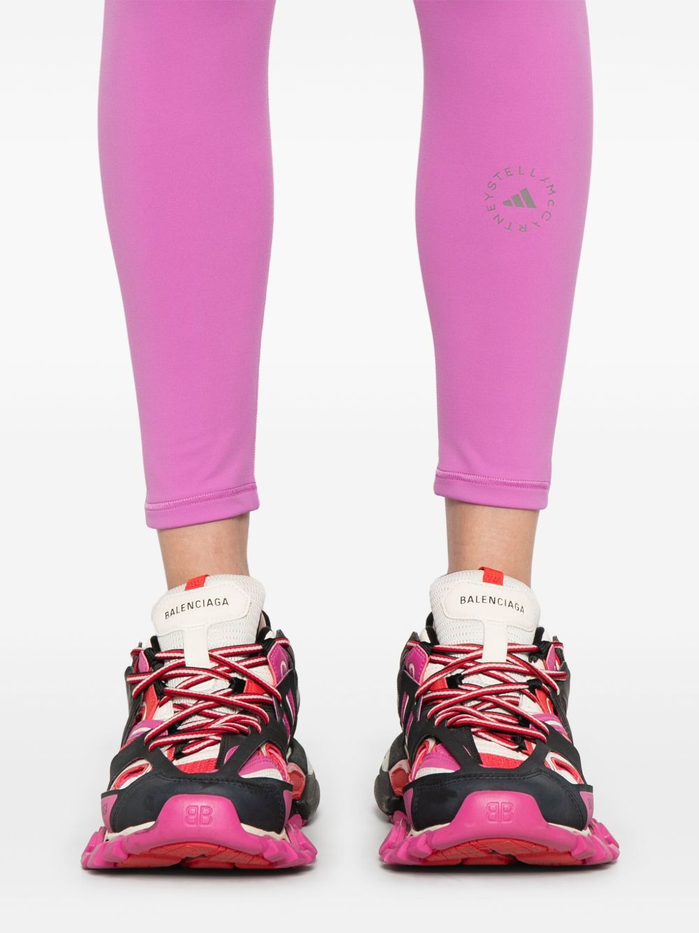 Adidas By Stella Mccartney Trousers Purple Polyester100 %
