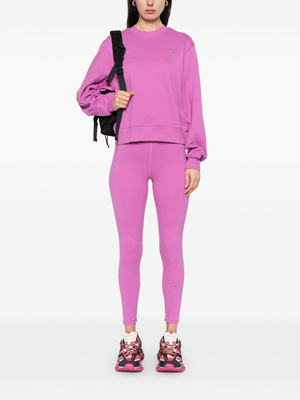Adidas By Stella Mccartney Trousers Purple Polyester100 %