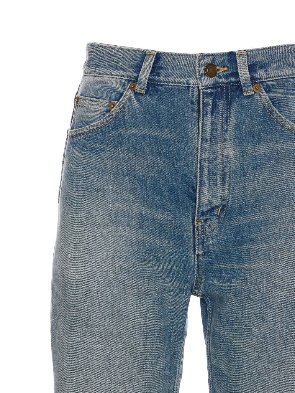 Saint Laurent Jeans Clear Blue Cotton