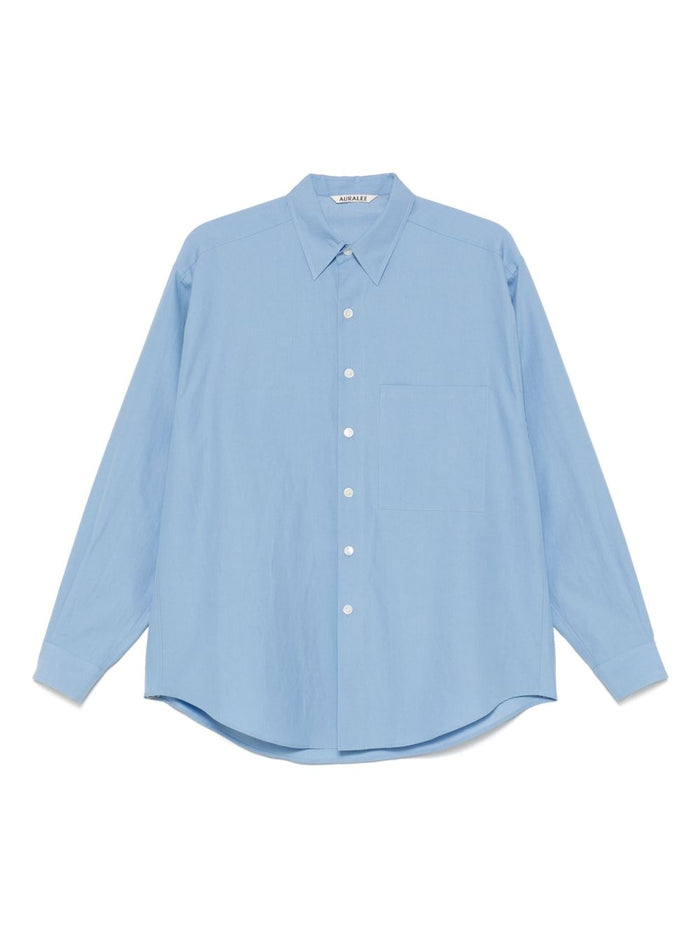 Auralee Shirts Blue Cotton100 %