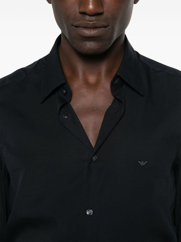 Emporio Armani Shirts Blu Cotton