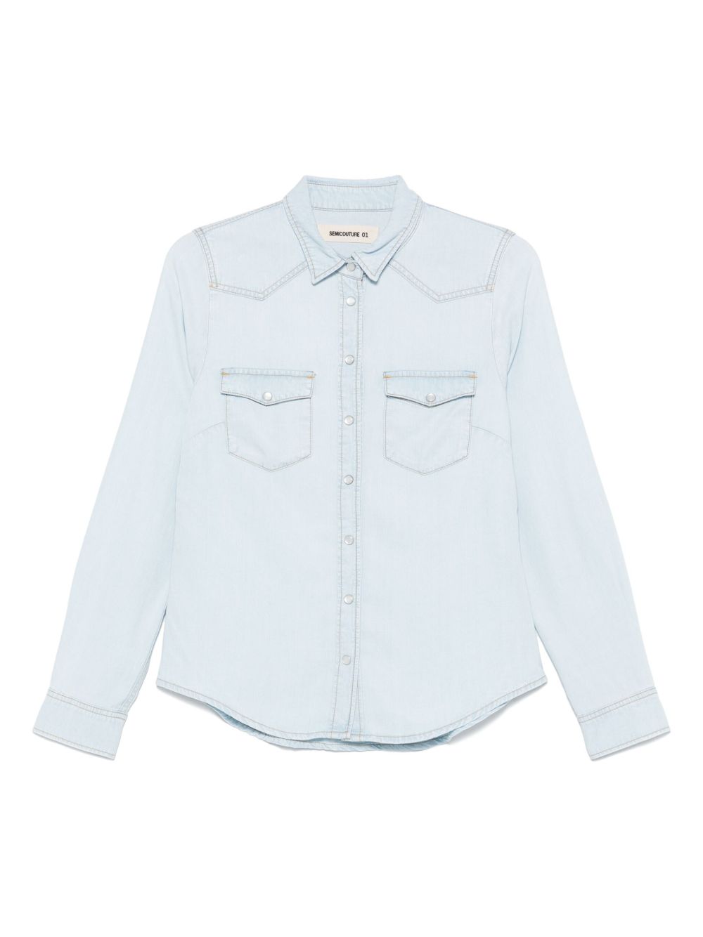 Semicouture Shirts Clear Blue Lyocell