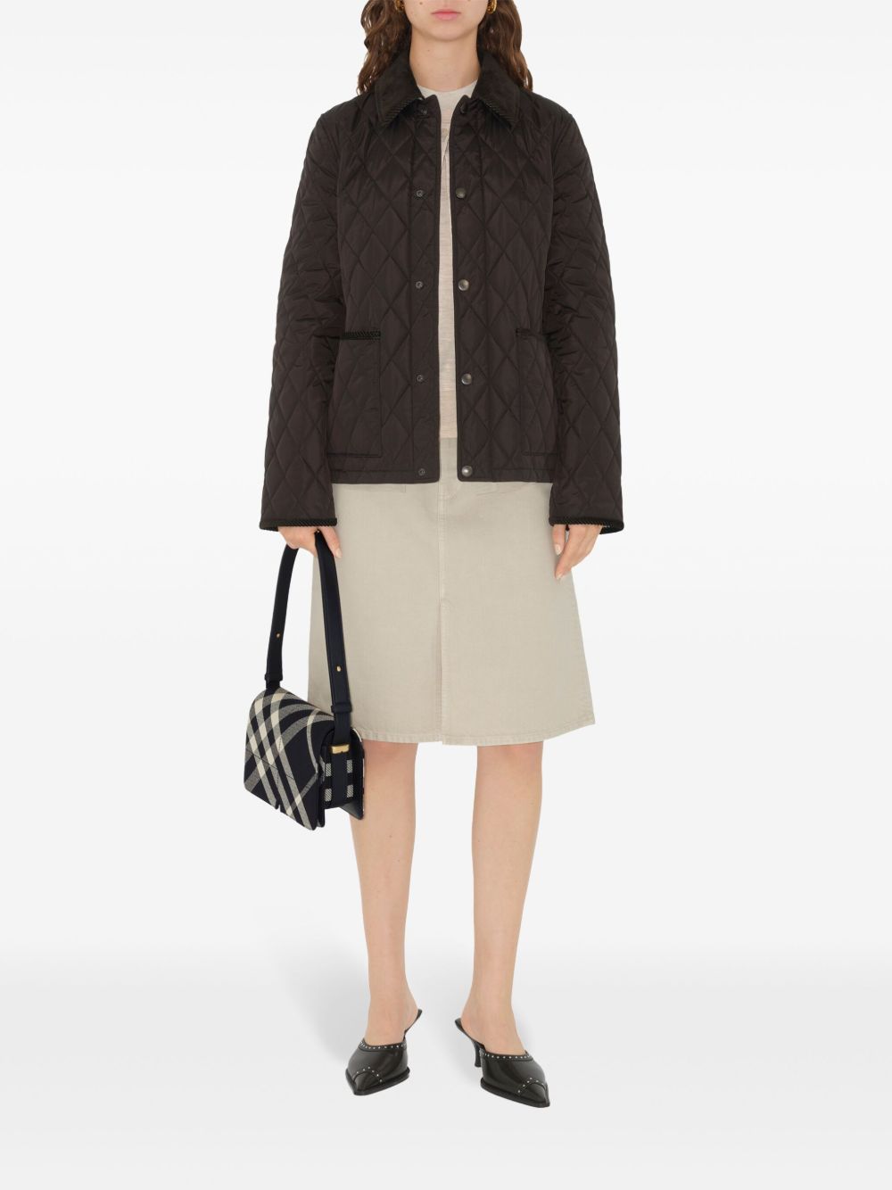 Burberry Jackets Brown Polyamide