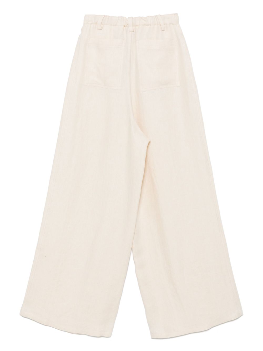 Alysi Trousers White Linen