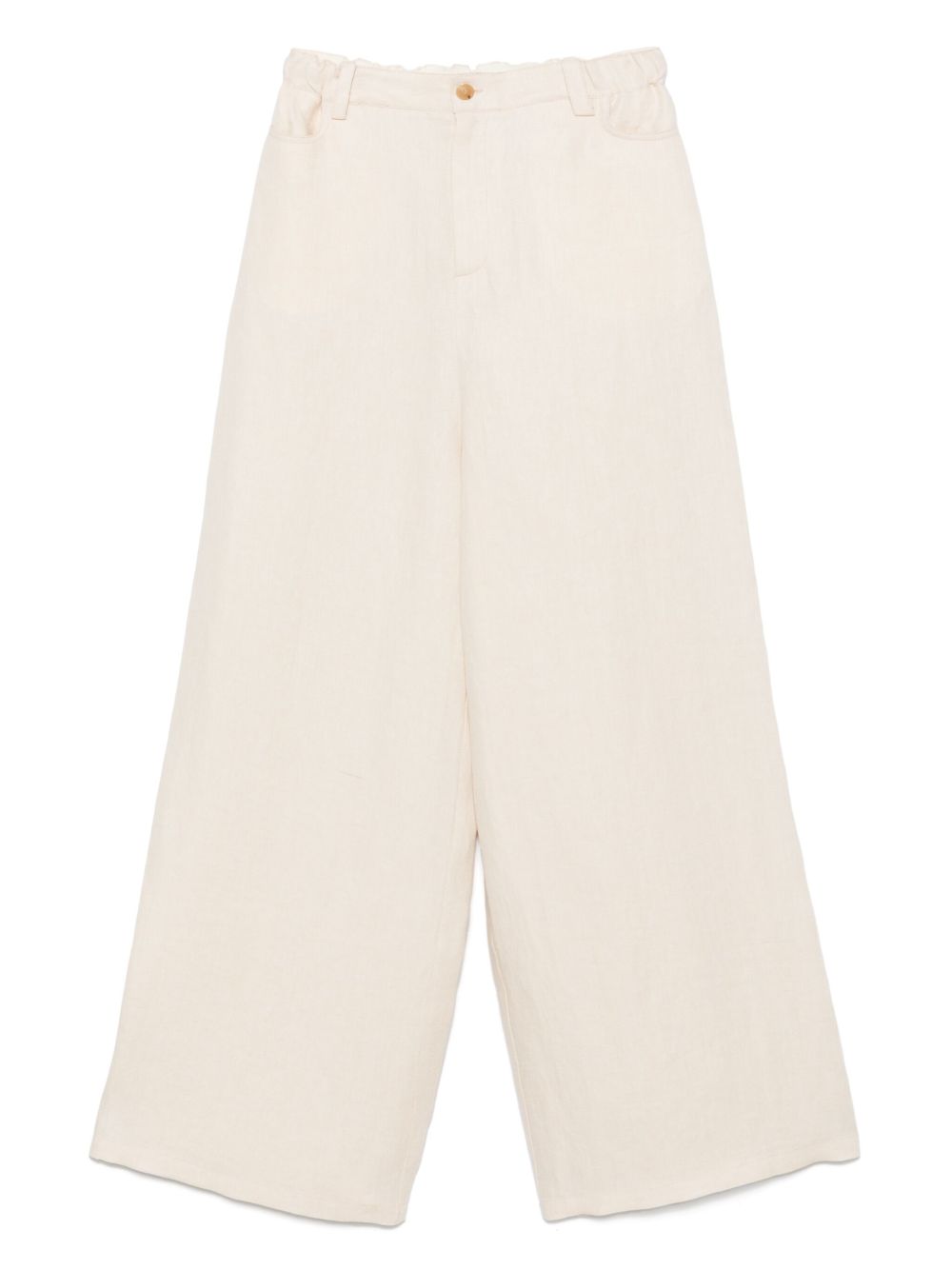 Alysi Trousers White Linen