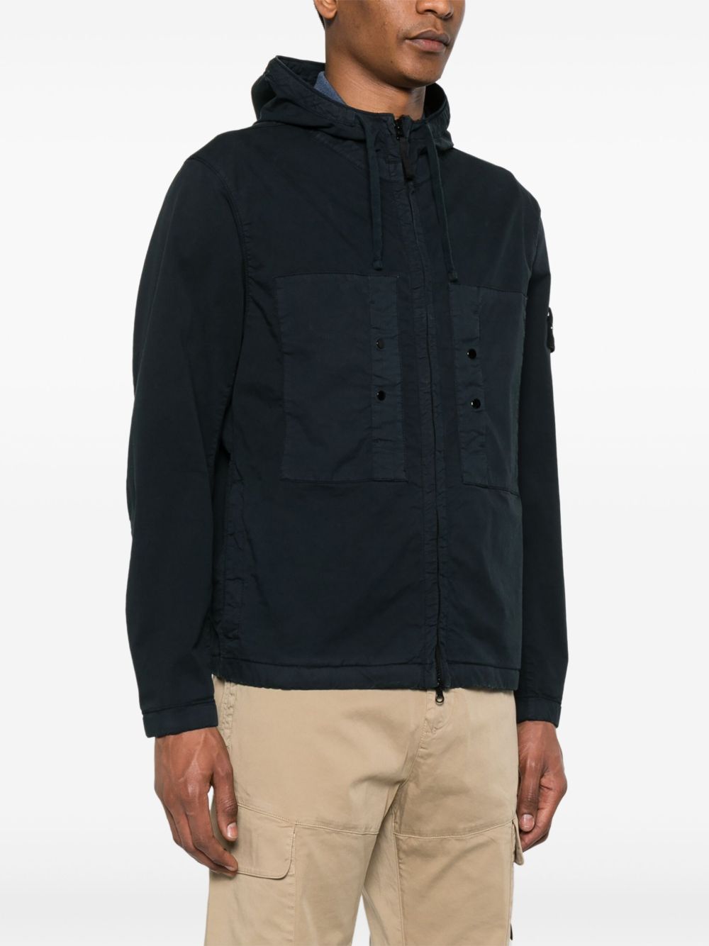 Stone Island Coats Blue Cotton