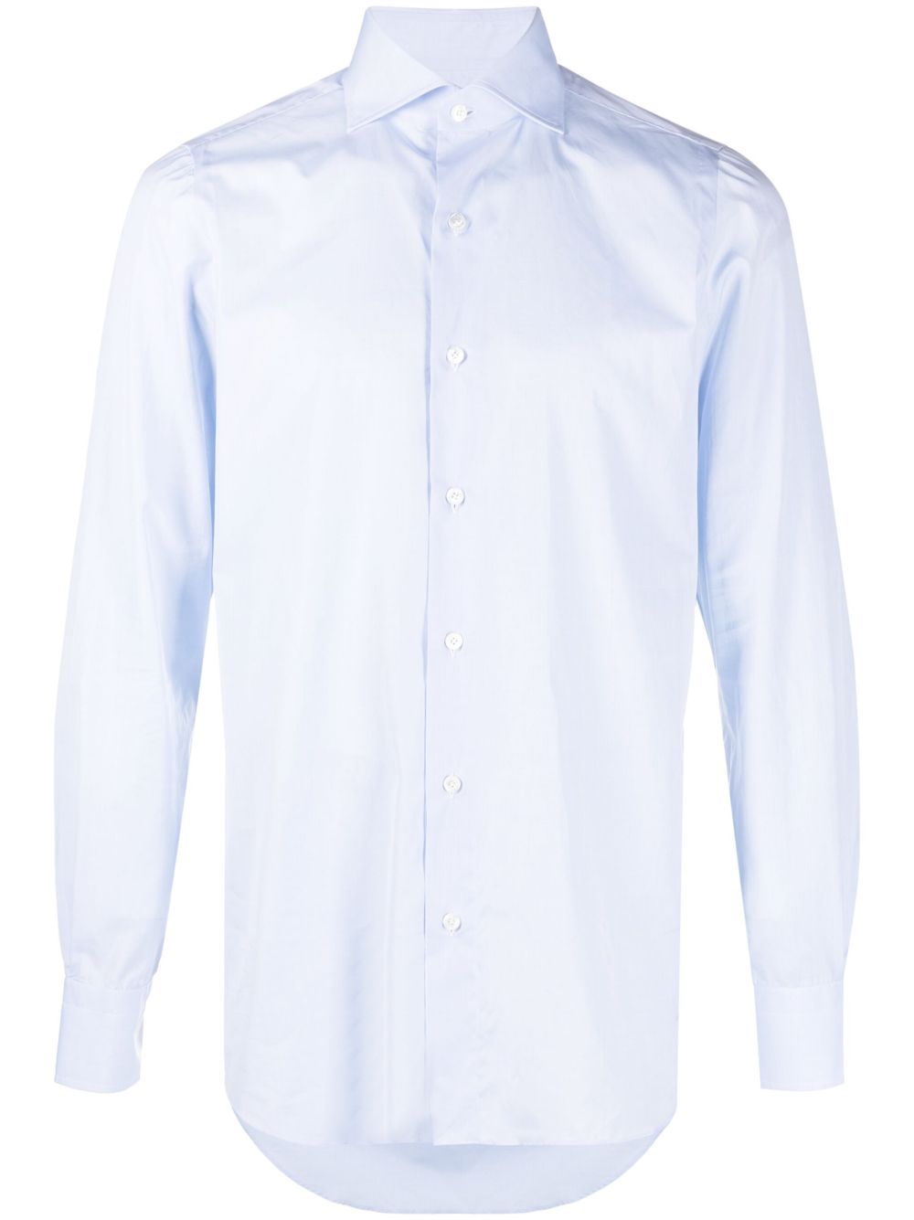 Finamore 1925 Napoli Shirts Clear Blue Cotton