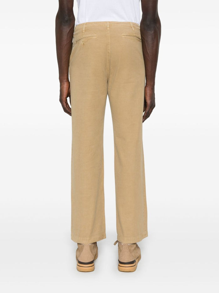 Auralee Trousers Beige Cotton100 %