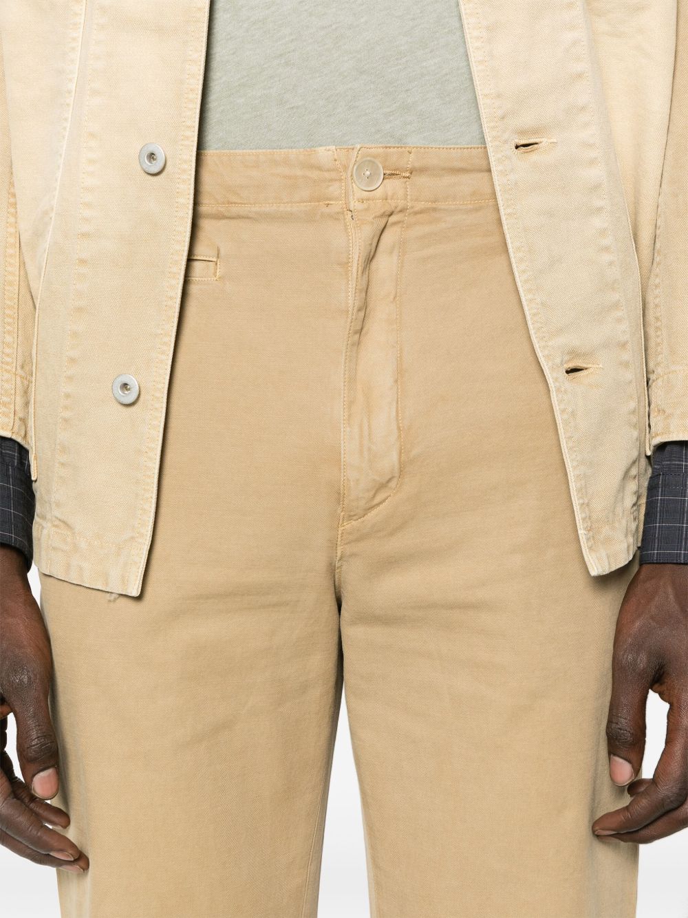 Auralee Trousers Beige Cotton100 %