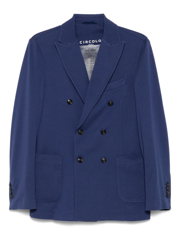 Circolo 1901 English rear vents Cotton double-breasted jacket