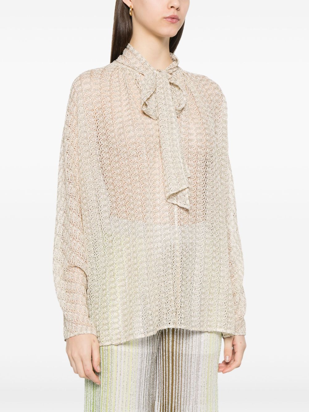 Missoni Shirts Beige Viscose Metallic Fibre