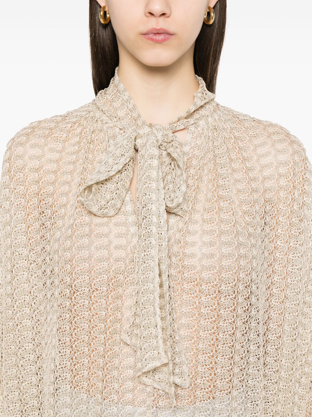 Missoni Shirts Beige Viscose Metallic Fibre