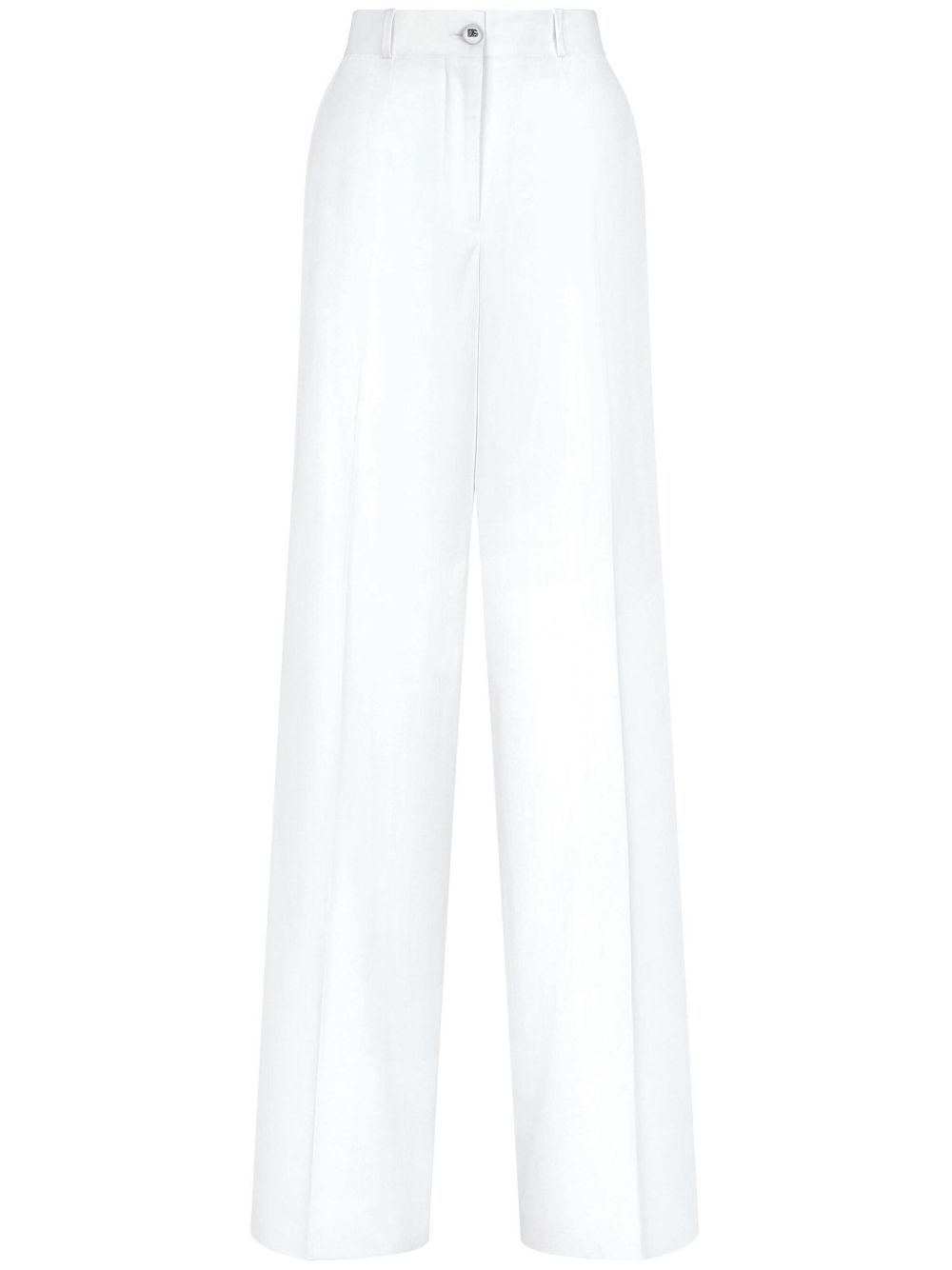 Dolce & Gabbana Trousers White Cotton Elastane