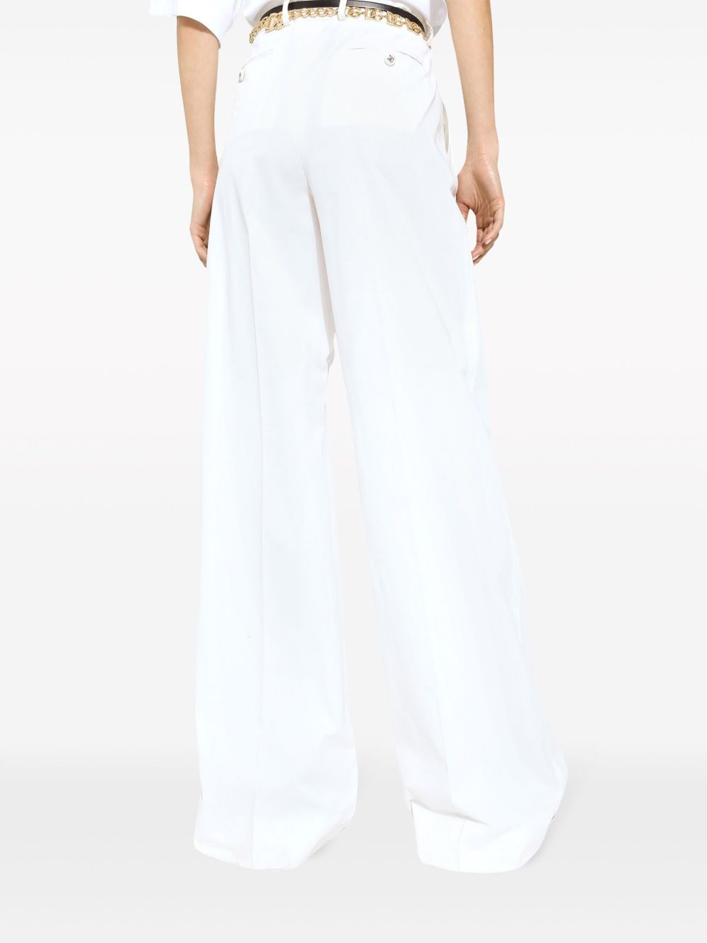 Dolce & Gabbana Trousers White Cotton Elastane