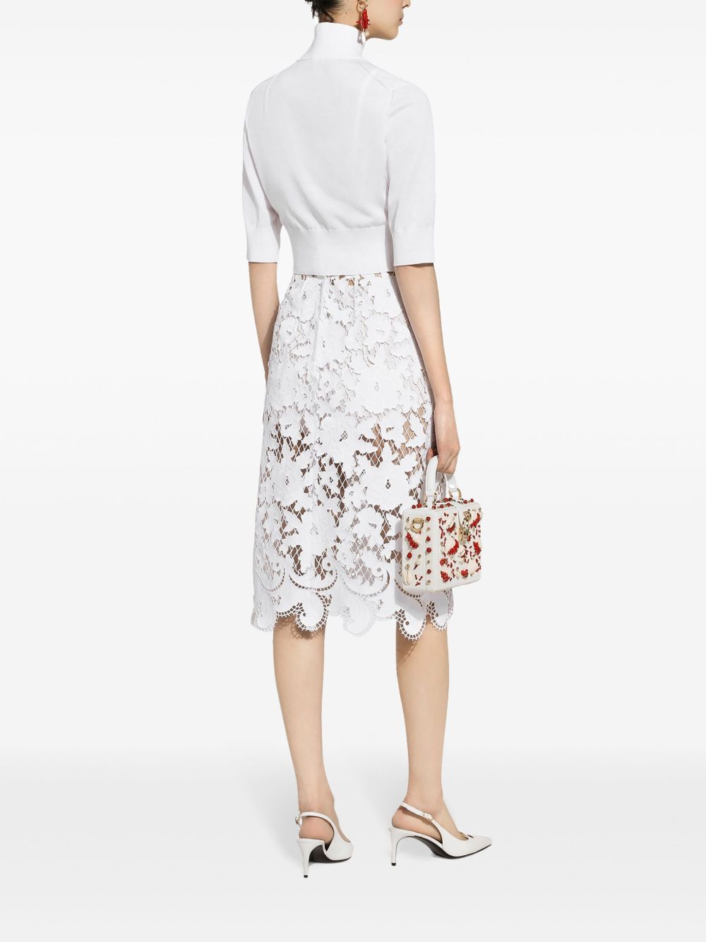 Dolce & Gabbana Skirts White Polyester Cotton