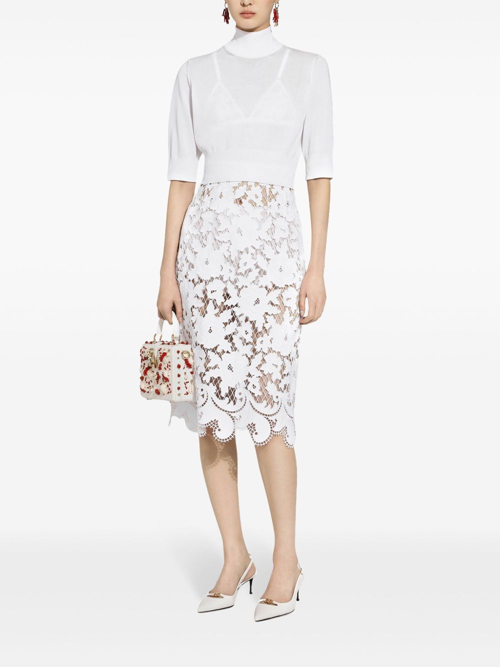 Dolce & Gabbana Skirts White Polyester Cotton