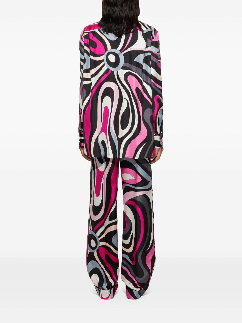 Pucci Trousers Fuchsia Silk