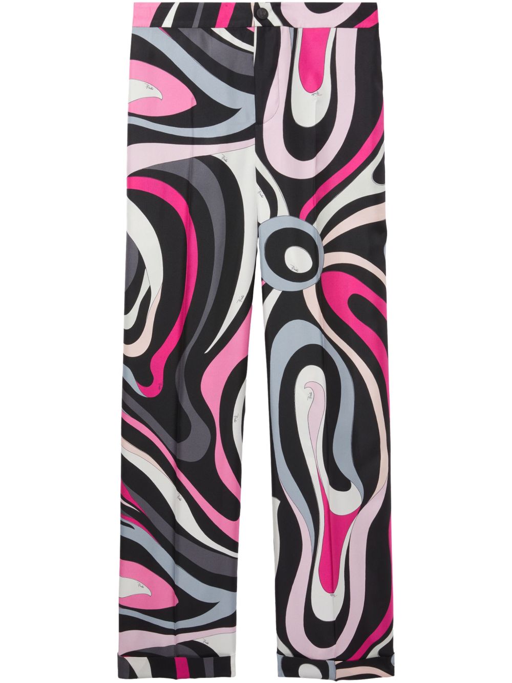 Pucci Trousers Fuchsia Silk