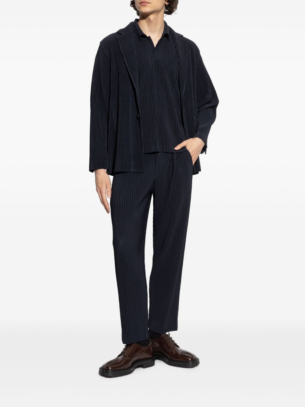 Homme Plisse Issey Miyake T-Shirts And Polos Blue Polyester