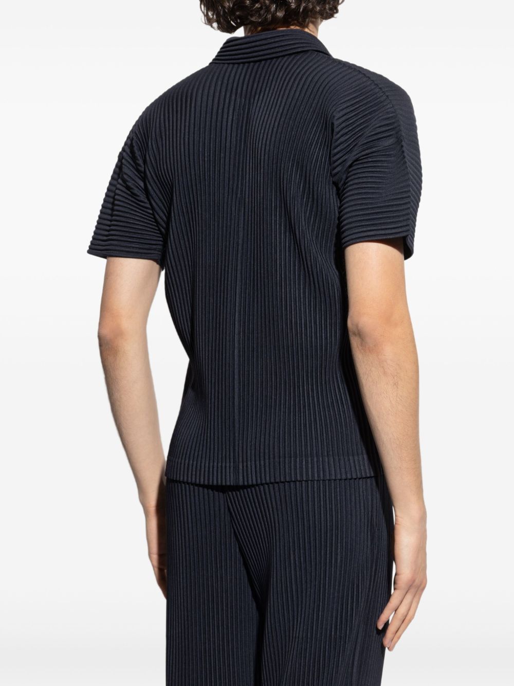 Homme Plisse Issey Miyake T-Shirts And Polos Blue Polyester