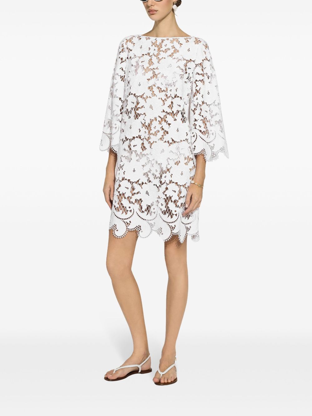 Dolce & Gabbana Dresses White Polyester Cotton