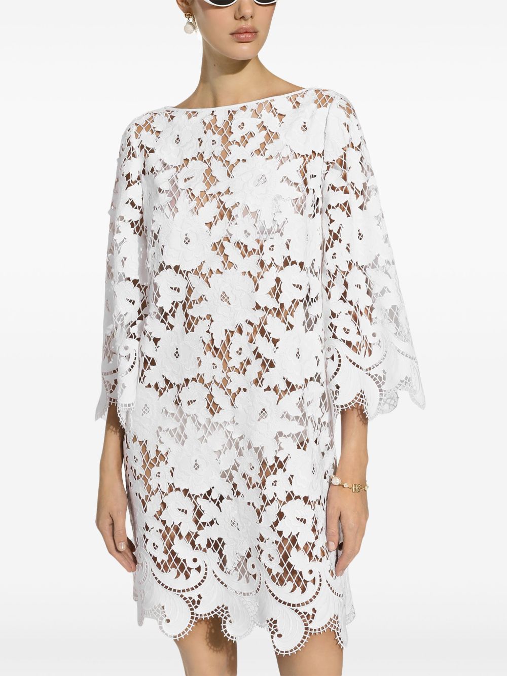 Dolce & Gabbana Dresses White Polyester Cotton