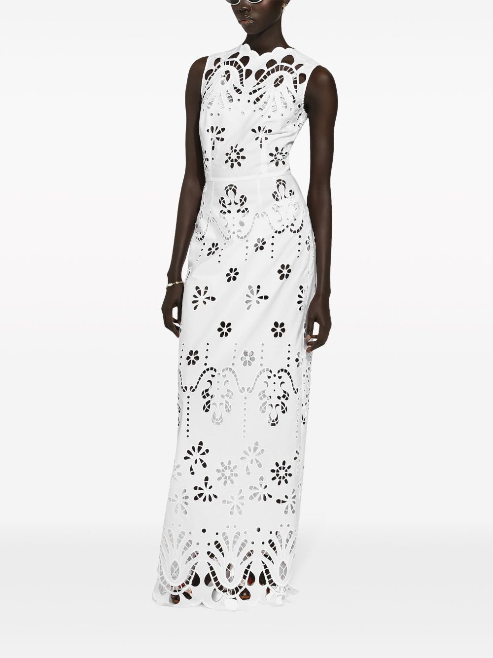 Dolce & Gabbana Dresses White Cotton Elastane