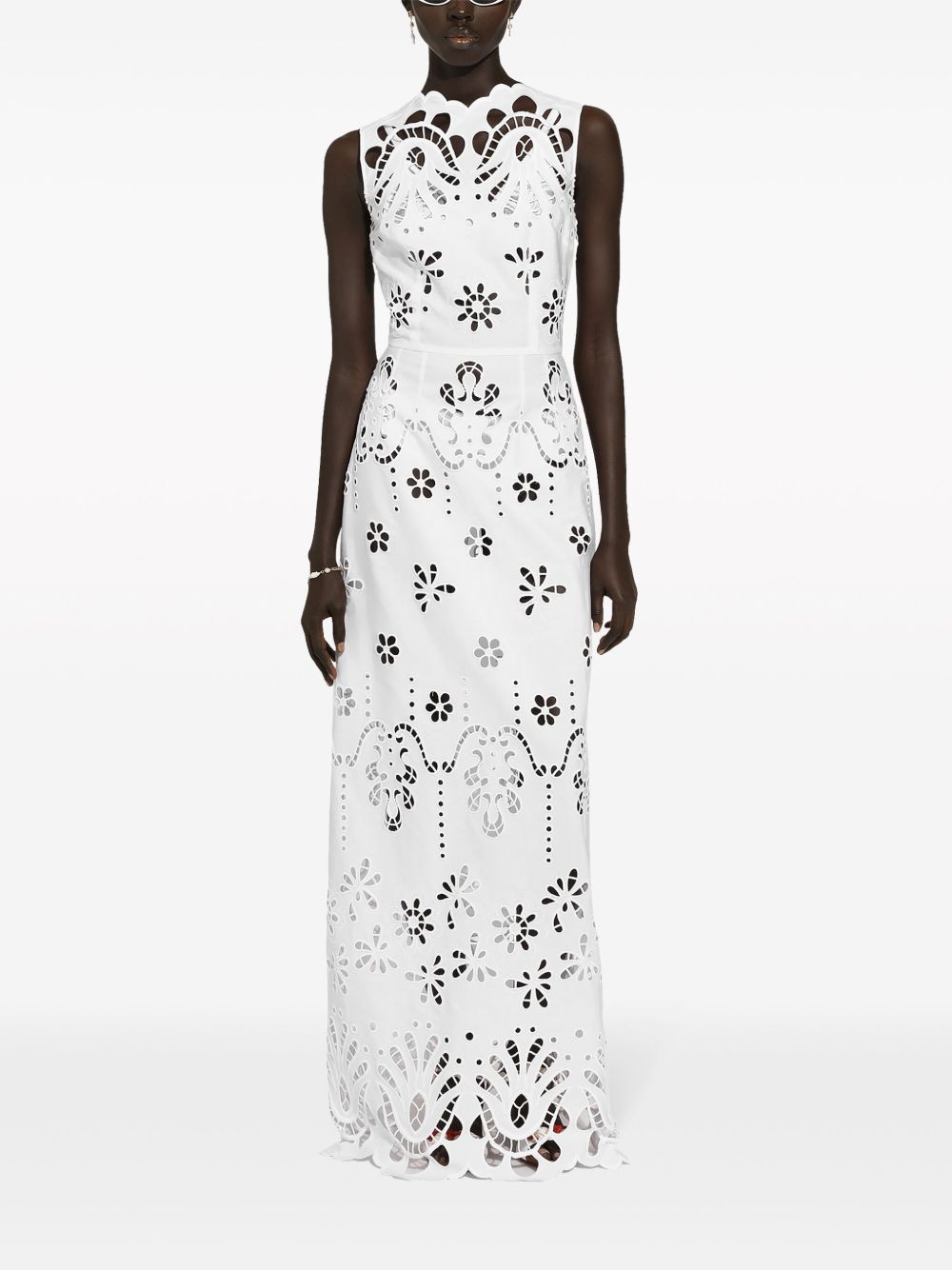 Dolce & Gabbana Dresses White Cotton Elastane