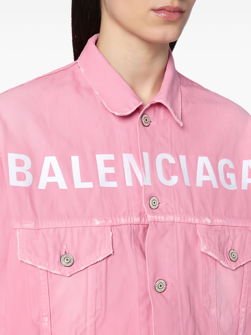 Balenciaga Coats Pink Cotton