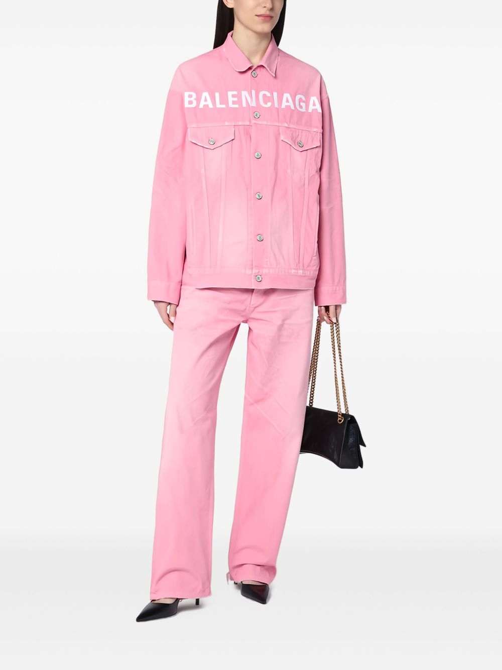 Balenciaga Coats Pink Cotton