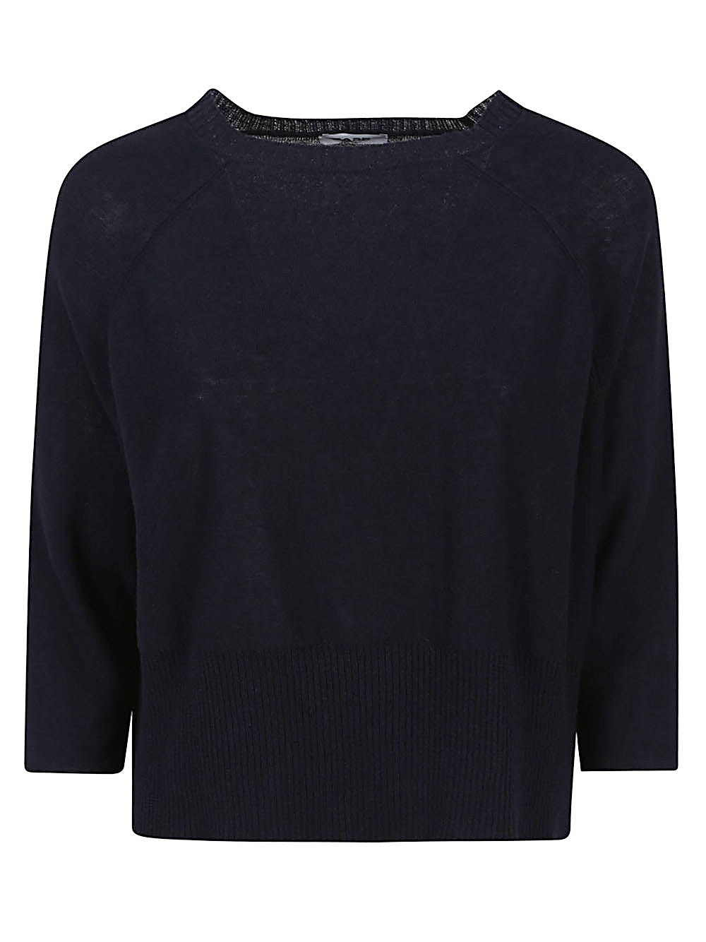 Base Sweaters Blue Linen Cotton