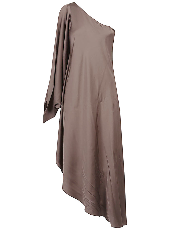 Silk95five Dresses Brown Silk Elastane