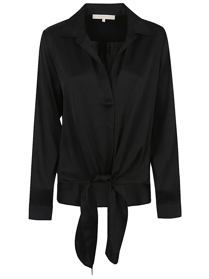 Silk95five Shirts Black Silk Elastane
