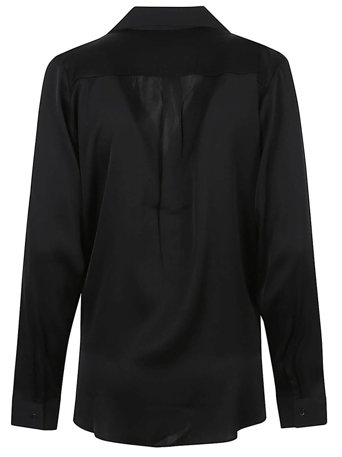 Silk95five Shirts Black Silk Elastane