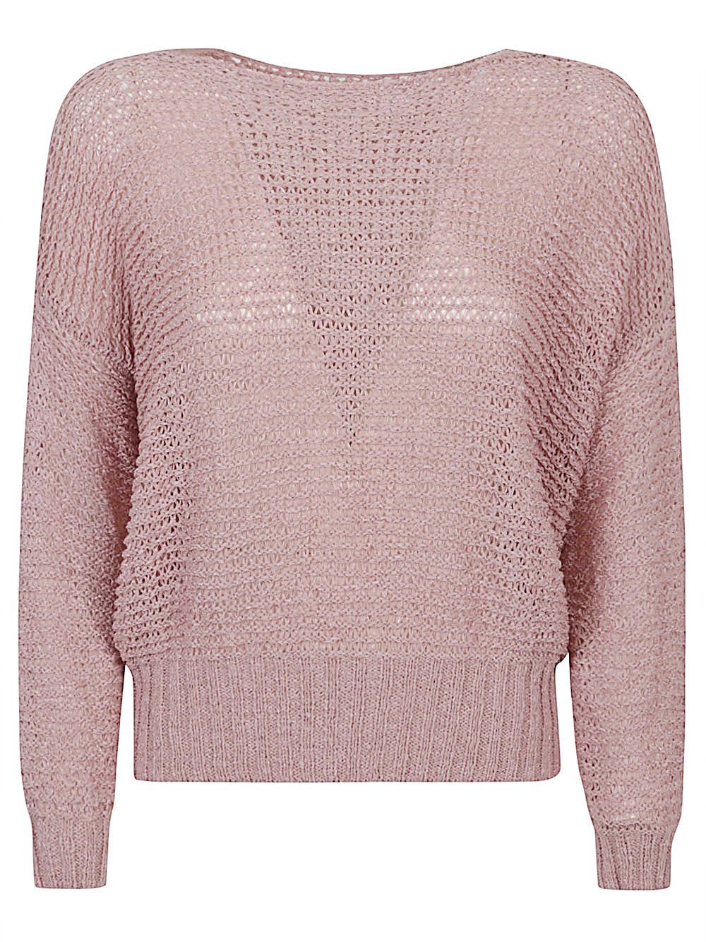 Base Sweaters Pink Polyamide Cotton